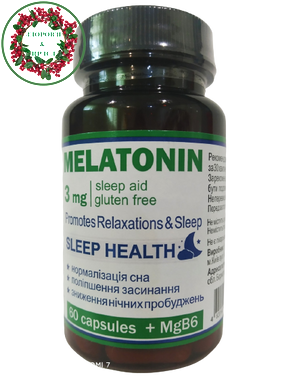 Мелатонин с витамином В6 и магнием для улучшения сна 60 капсул Витера - 1