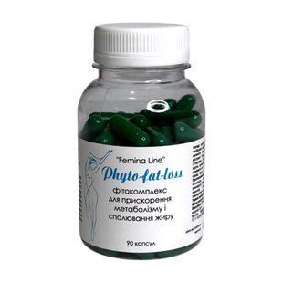 Фітокомплекс Phyto Fat loss для прискорення метаболізму Femina line Фіторія 90 капсул - 1