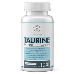 Таурін амінокислота 600 мг 100 капсул Тібетська формула - 1
