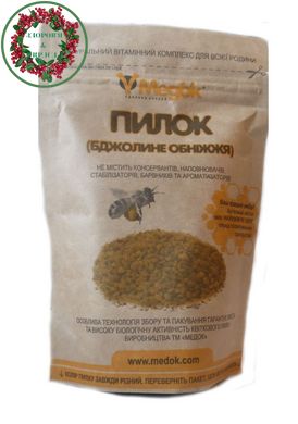 Пыльца пчелиная обножка натуральный витаминный комплекс 100 г Медок - 1