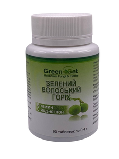 БАД Зеленый грецкий орех диетическая добавка 90 таблеток GreenSet - 1