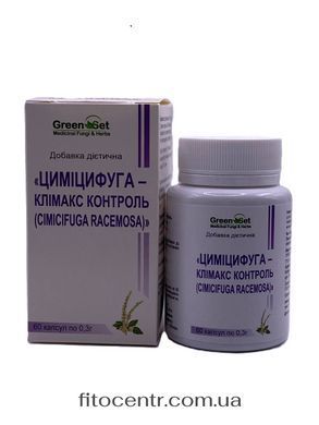 Циміцифуга клімакс контроль Cimicifuga racemosa клопогін GreenSet 60 капсул - 2