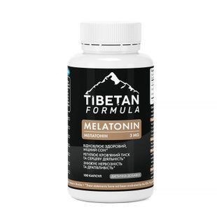 Мелатонін 3 мг /Melatonin 3 mg 100 капсул Tibetan formula - 1