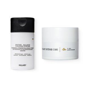 Enzyme cleansing powder BALANCE + Cream for all skin types Hillary