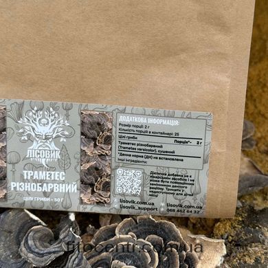 Turkey tail mushroom Lisovyk dried mushroom 50 g