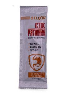 STIK Rescuer for heartburn + gas relief Eliksir antacid, 1 stick, 10 ml