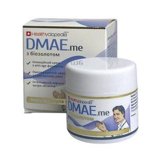 Крем для обличчя DMAE з біозолотом 30 ліфтинг ефект Heathyclopedia Elixir 50 мл - 1