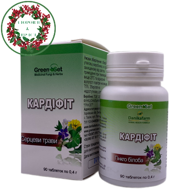 Кардифит с гинкго билобой 90 таблеток GreenSet - 2