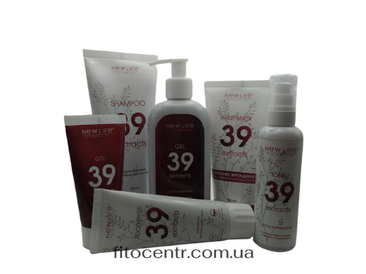 Set ukhodovoi kosmetiki 39 extract herbs New Life 6 pozitsii