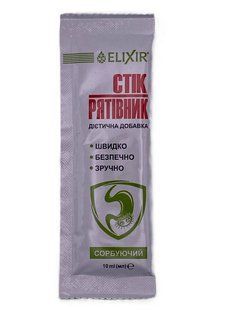 STIK Rescuer intestinal sorbent Eliksir with silicon dioxide, 1 stick, 10 ml