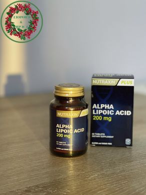 Диетическая добавка Альфа-липоевая кислота NUTRAXIN 60 таблеток Biota - 2