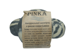 Твердий шампунь з грязю озера Сиваш екстрактом алое і білою глиною для зміцнення волосся 100 г Pinka - 1