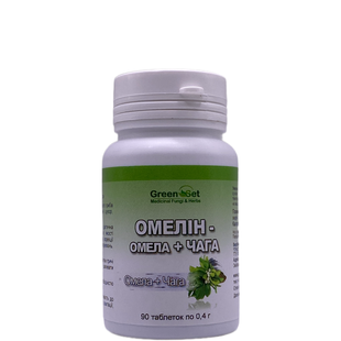 Dietary supplement omelin omela with chaga GreenSet 90 tablets