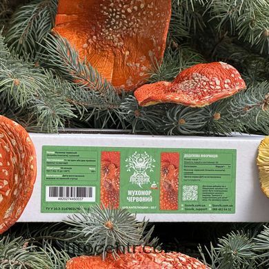 Whole caps VIP fly agaric red Lisovyk 50 g
