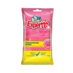 Антибактериальные влажные салфетки для кухни EXPERTTO 40 штук EXPERTTO Unice - 1