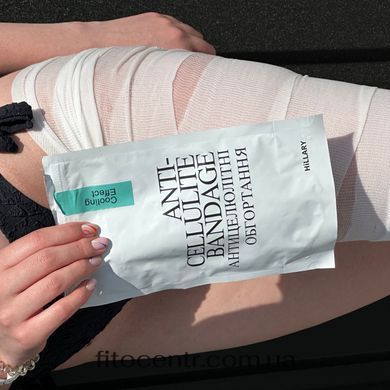 The course of cooling anti-cellulite body wraps Hillary Anti-Cellulite Pro (6 pack) + Anti-cellulite oil Grapefruit Hillary Grapefruit