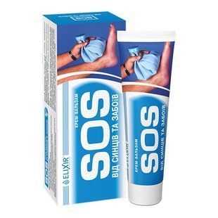 Крем &ndash; бальзам SOS от синяков и ушибов 75 мл Elixir - 1