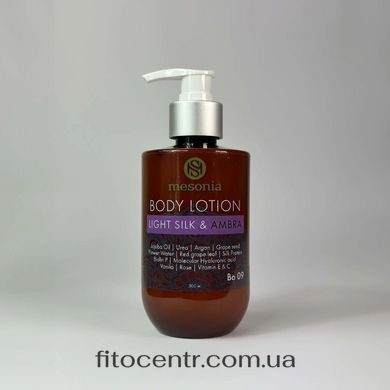 Body lotion light silk and amber Mesonia 300 ml