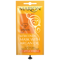 Експрес маска для волосся 60 секунд з аргановим маслом 15 мл Marion - 1