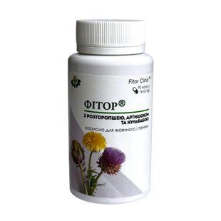 Фітор з розторопшею артишоком і кульбабою Фіторія 90 капсул - 1