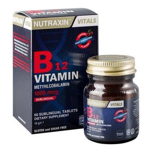 Вітамін В12 nutraxin 60 таблеток Biota Дієтична добавка - 1