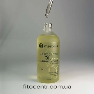 Body oil SPA flowers bali and amber Mesonia 100 ml