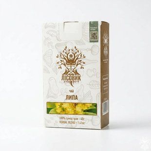 Чай Липа Лісовик &mdash; 100% липовий цвіт без кофеїну 40 г - 1