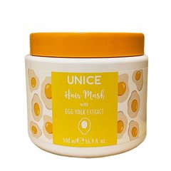 Маска для волосся з яєчним жовтком відновлення обсяг Unice 500 мл - 1