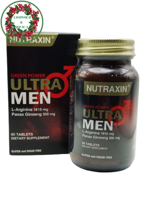 БАД Ultramen для покращення потенції та чоловічого здоров'я на основі L-карнітину та женьшеню Nutraxin Biota 60 таб - 1