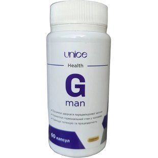 G MAN Джи Мэн диетическая добавка UNICE 60 капсул - 1