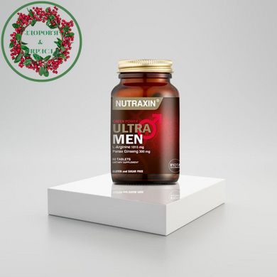 БАД Ultramen для покращення потенції та чоловічого здоров'я на основі L-карнітину та женьшеню Nutraxin Biota 60 таб - 6