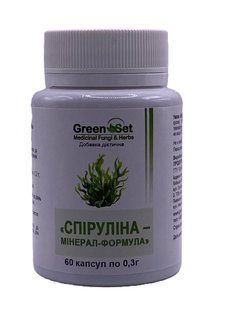 Диетическая добавка Спирулина GreenSet 60 капсул - 1