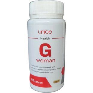 G WOMAN Джі вумен дієтична добавка для жінок UNICE 60 капсул - 1