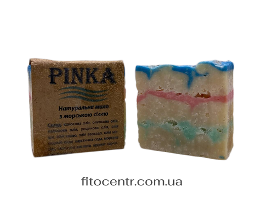 Мыло Натуральное с морской солью ручной работы Pinka 100 г - 2