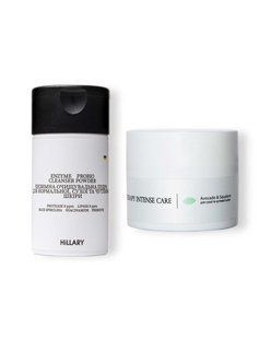 Enzymatic cleansing powder BALANCE + Cream for dry skin type Hillary