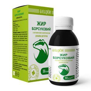 Жир барсучий с витаминным комплексом жидкий 50 мл Elixir - 1