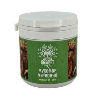Шляпки мухомора красного молотые 50 г Лесовик