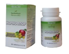 Нормофлор ​​кишечник фітосорбент відновлення мікрофлори кишечника 90 таблеток Даніка - 1