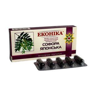 Свічки з екстрактом софори японської Econika 10 штук - 1