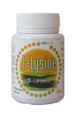 L-Лізин з В-каротином для зміцнення організму 60 капсул Вітера - 1