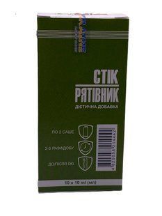 STIK Rescuer intestinal sorbent Eliksir with silicon dioxide, set of 10 sticks, 100 ml