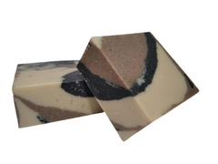 Натуральное мыло с белой черной и желтой глинами для упругости кожи ручной работы 100 г Pinka - 1