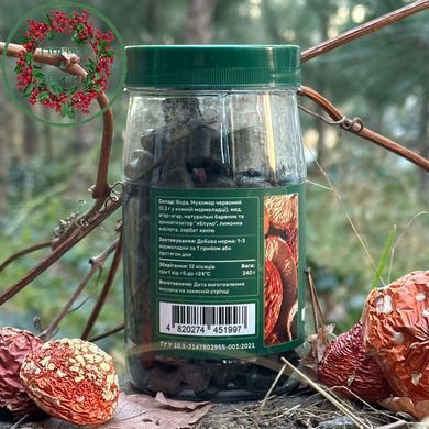 Мухоморний мармелад зі смаком яблука (желейки) 120 шт Лісовик