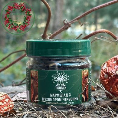Мухоморний мармелад зі смаком яблука (желейки) 60 шт Лісовик