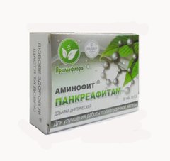 Панкреафітам амінофіт для покращення роботи підшлункової залози 30 таблеток Примафлора - 1