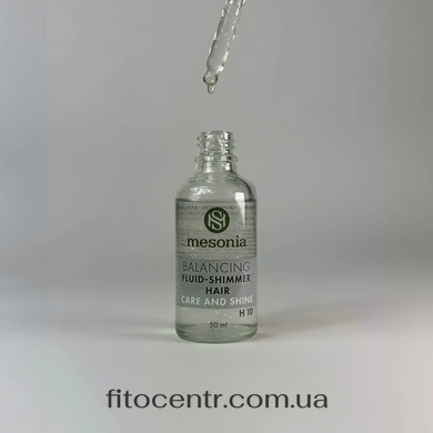Fluid balansiruiushchii Shimmer Mesonia for care and radiance hair 50 ml