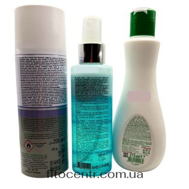 Set Blue Bebak for care for face and hair