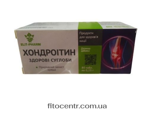 Хондроитин здоровые суставы Элит Фарм 80 таблеток - 2
