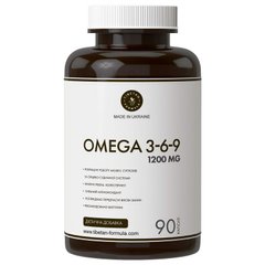 Омега 3-6-9 комплекс Omega 3-6-9 1200 мг 90 капсул Тибетська формула - 1