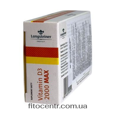 Дієтична добавка вітамін Д 3 холекальциферол Langsteiner 60 таблеток - 4